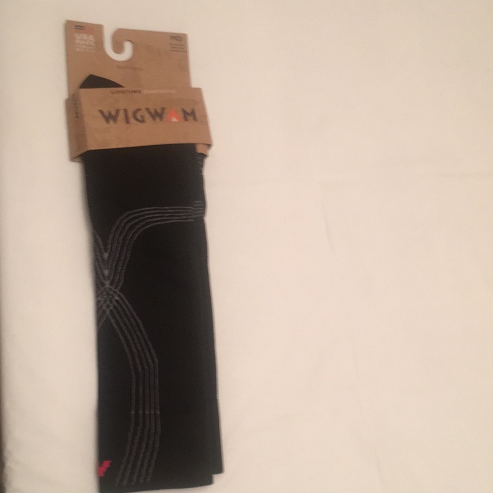Wigwam Unisex Socks Black Men’s Shoe Size 5 - 9.5, Women’s Shoe Size 6 - 10